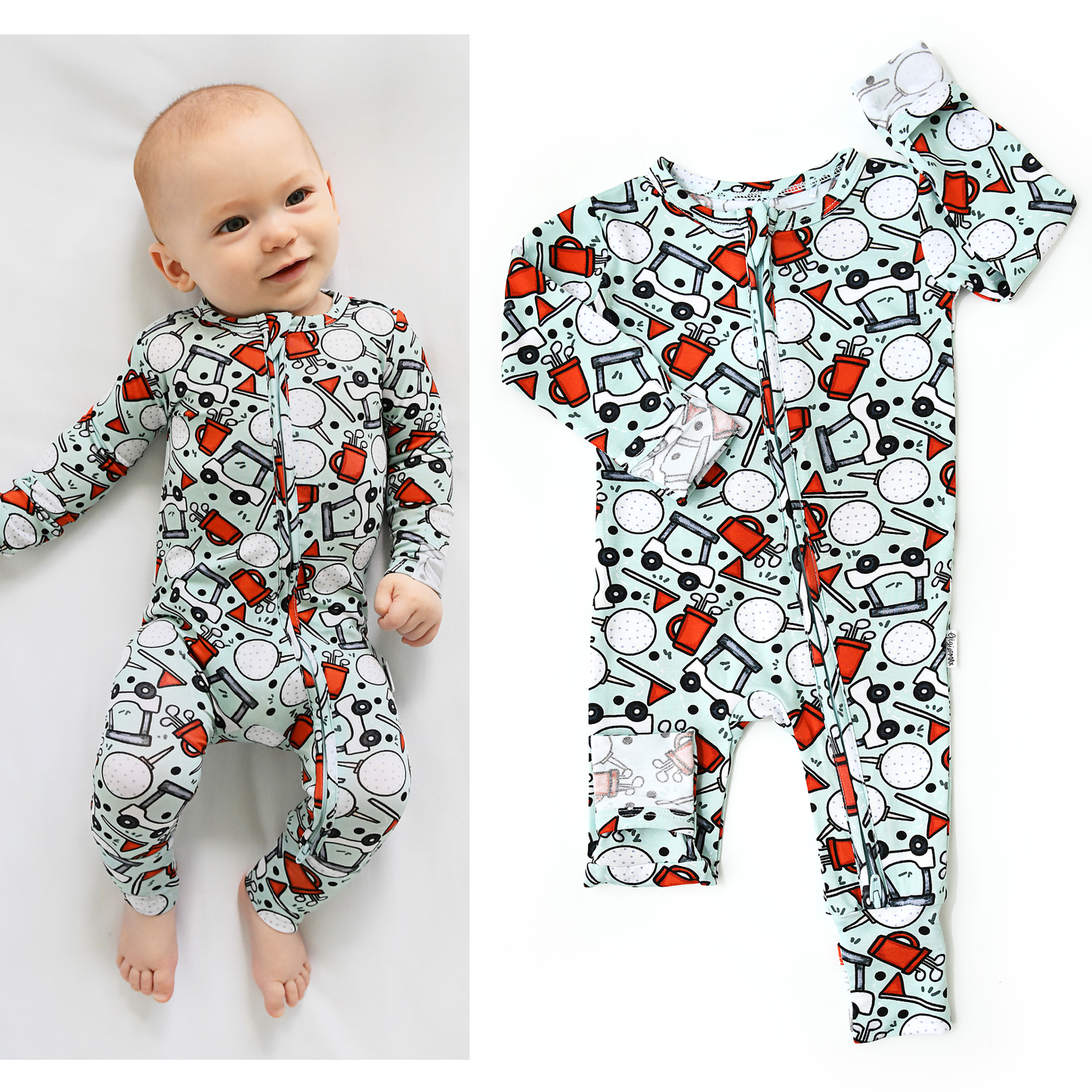 Caddie Golf Zippered Footie