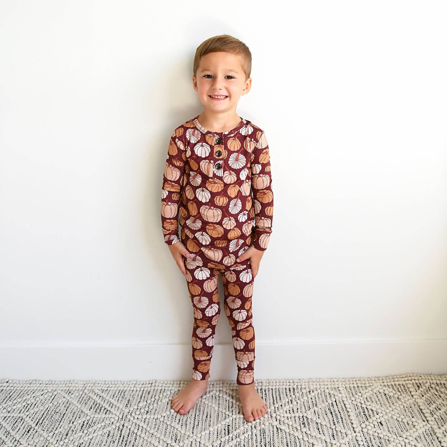 Salem Pumpkin Two-Piece Pajama Set