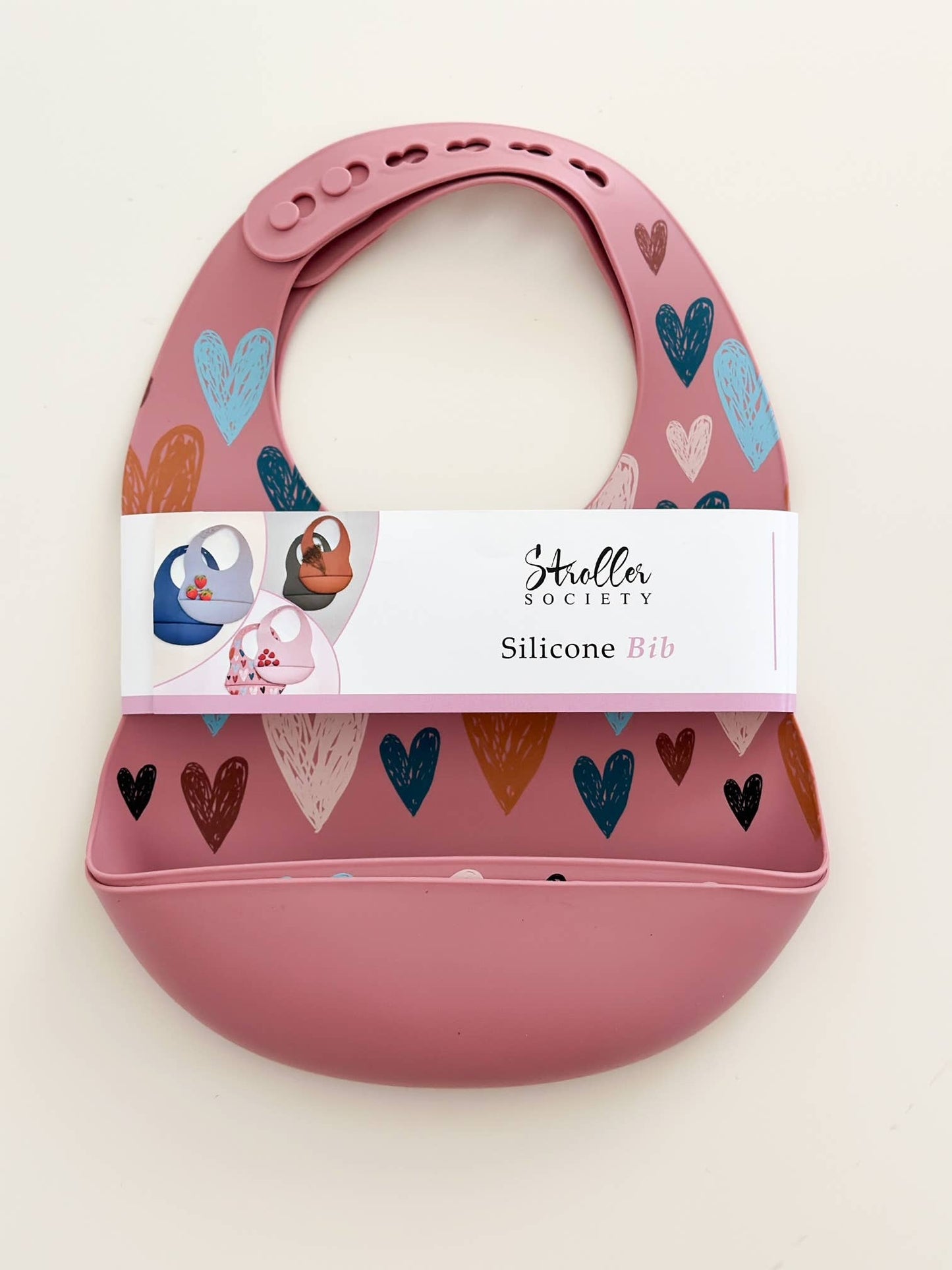 Baby Bibs | Hearts and Rose (2-pack)