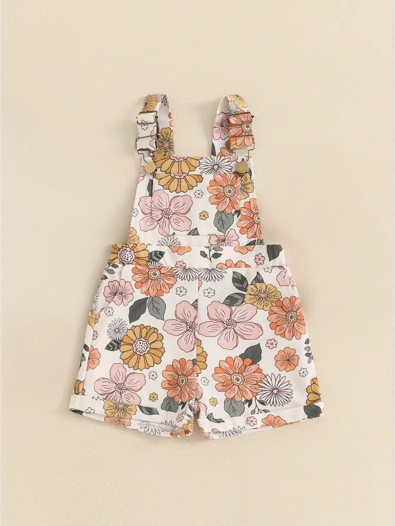 Luna Floral Overalls