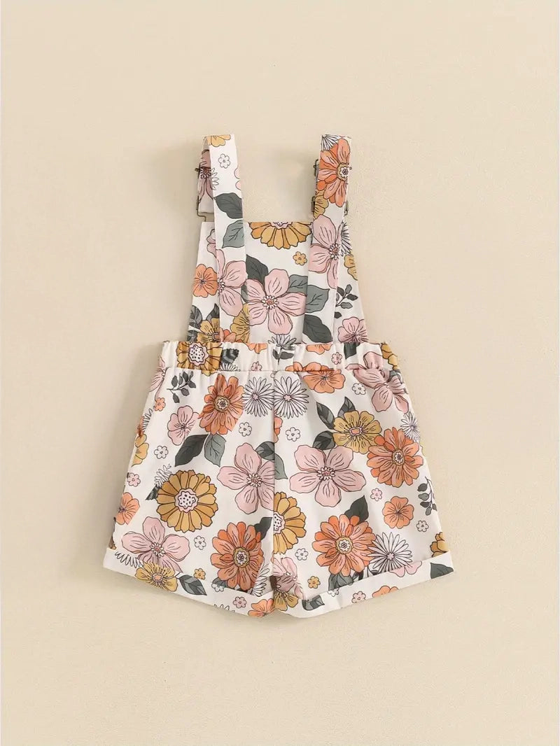 Luna Floral Overalls
