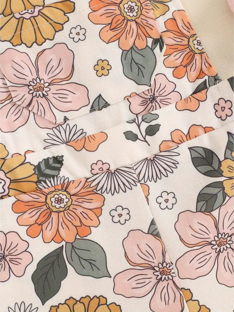 Luna Floral Overalls