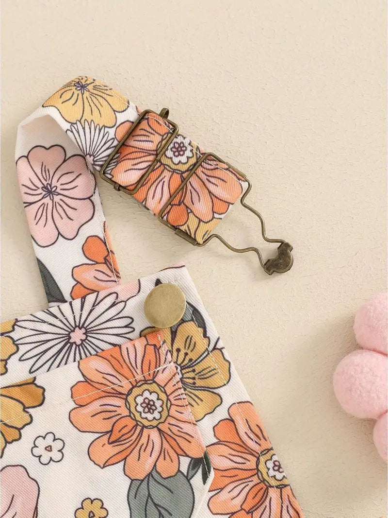 Luna Floral Overalls