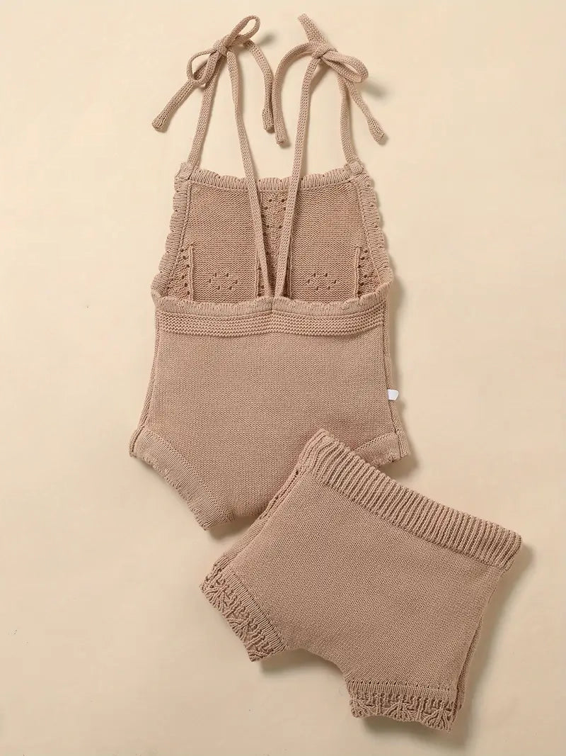 Neutral Knit Matching Set