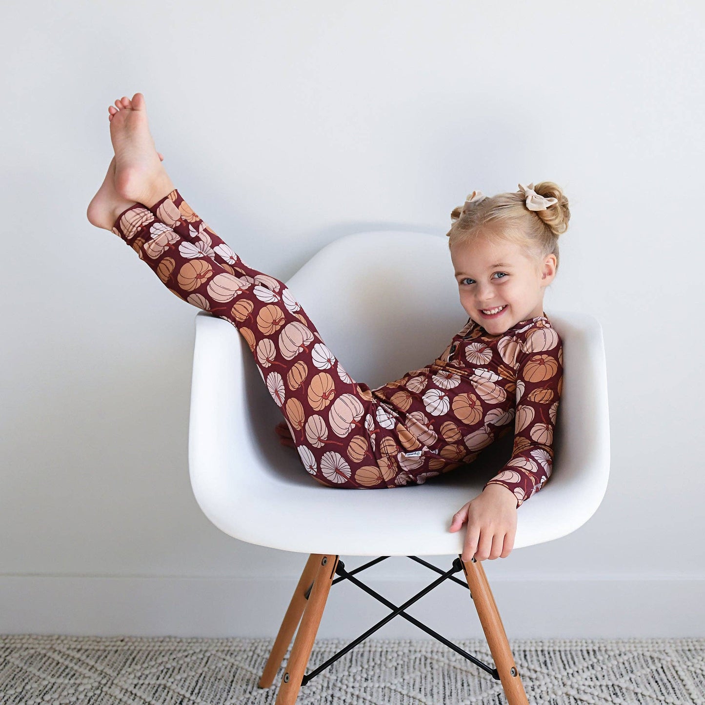 Salem Pumpkin Two-Piece Pajama Set