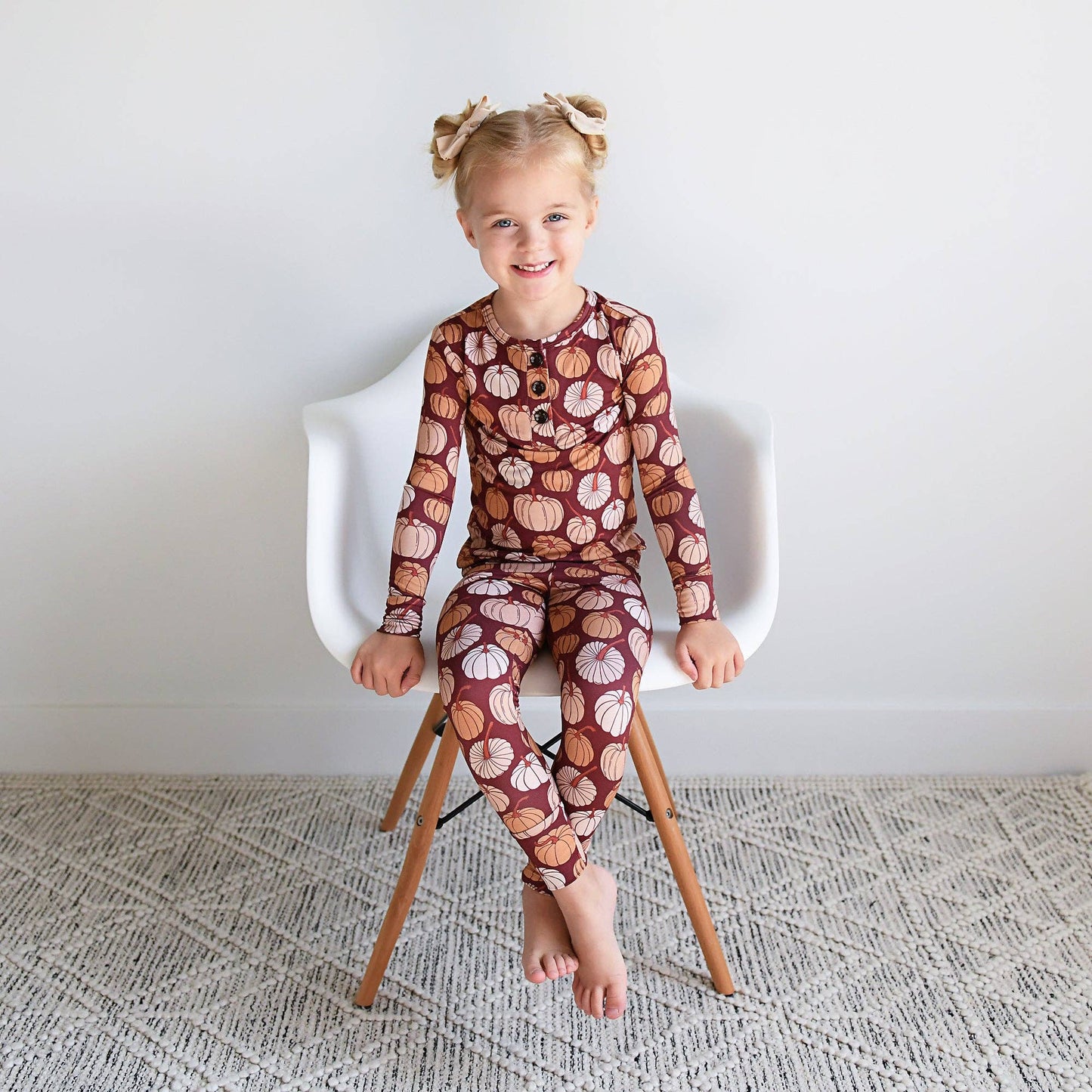 Salem Pumpkin Two-Piece Pajama Set