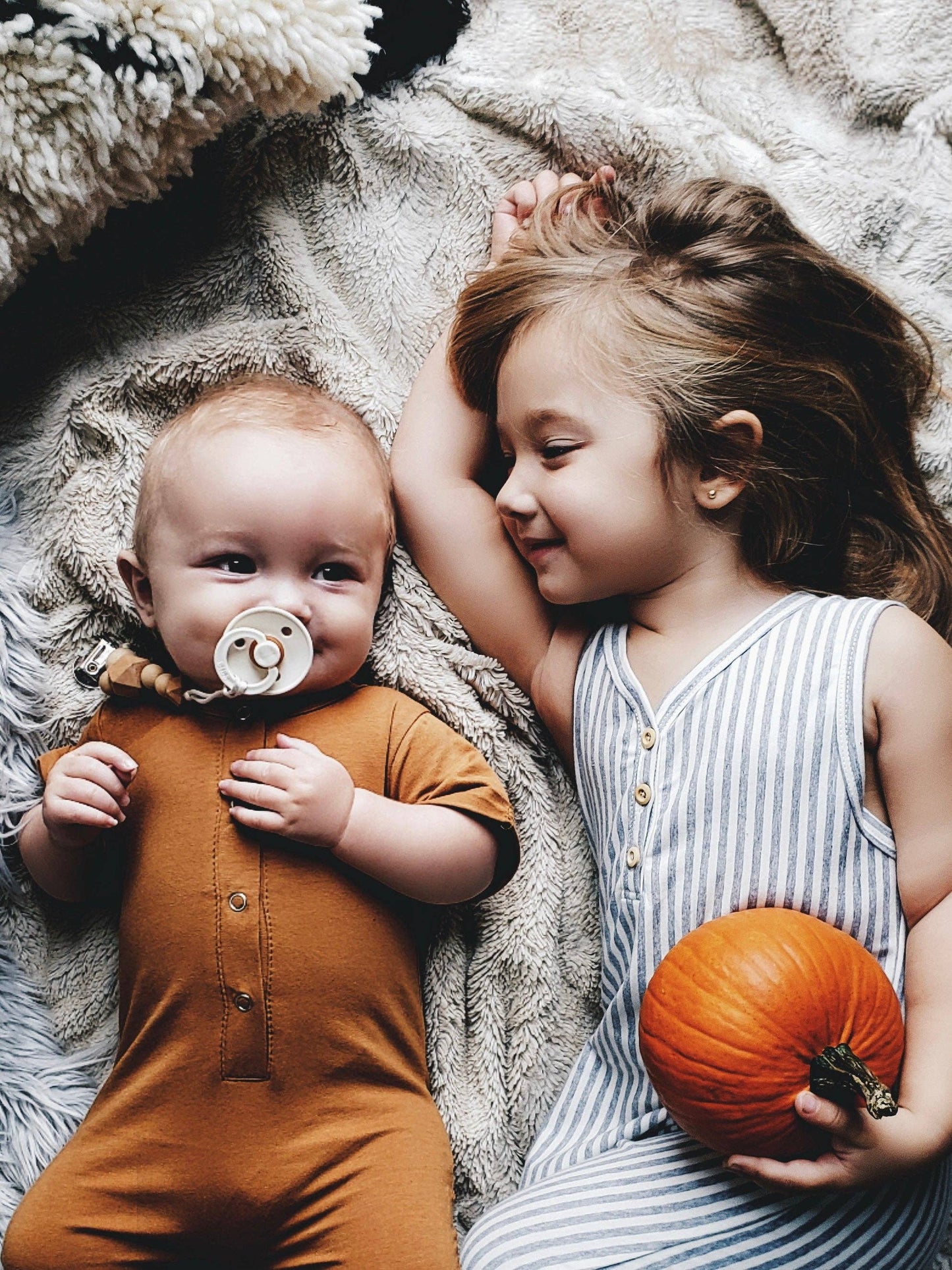Short Sleeve Henley Romper | Butterscotch