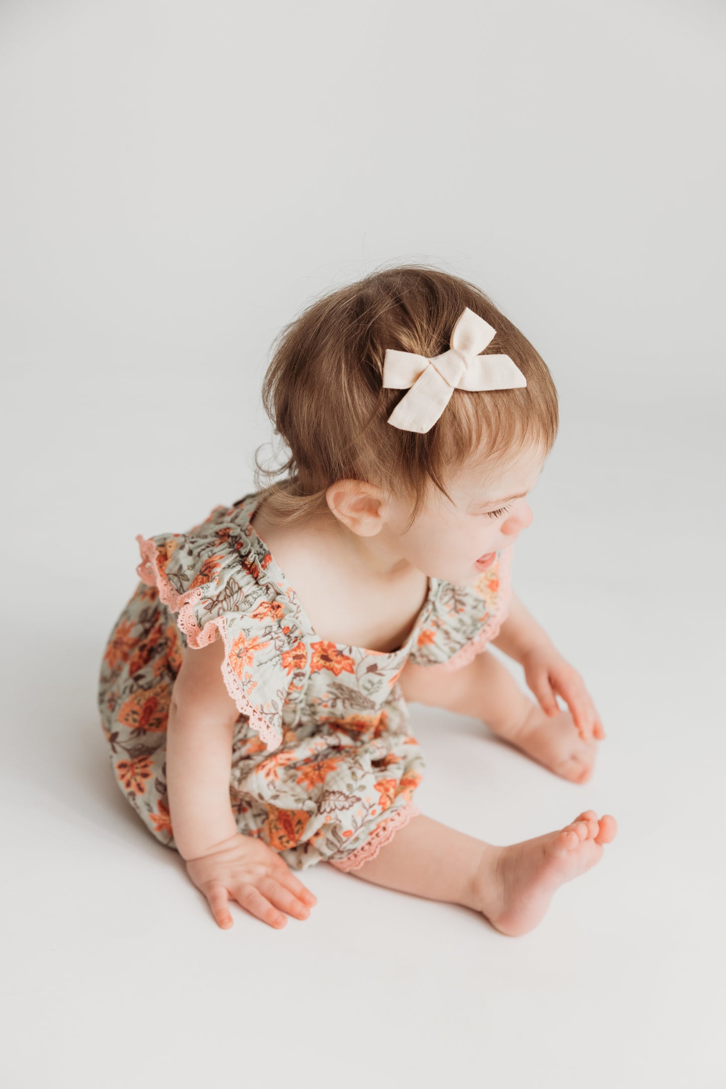 Vintage Floral Ruffle Dress