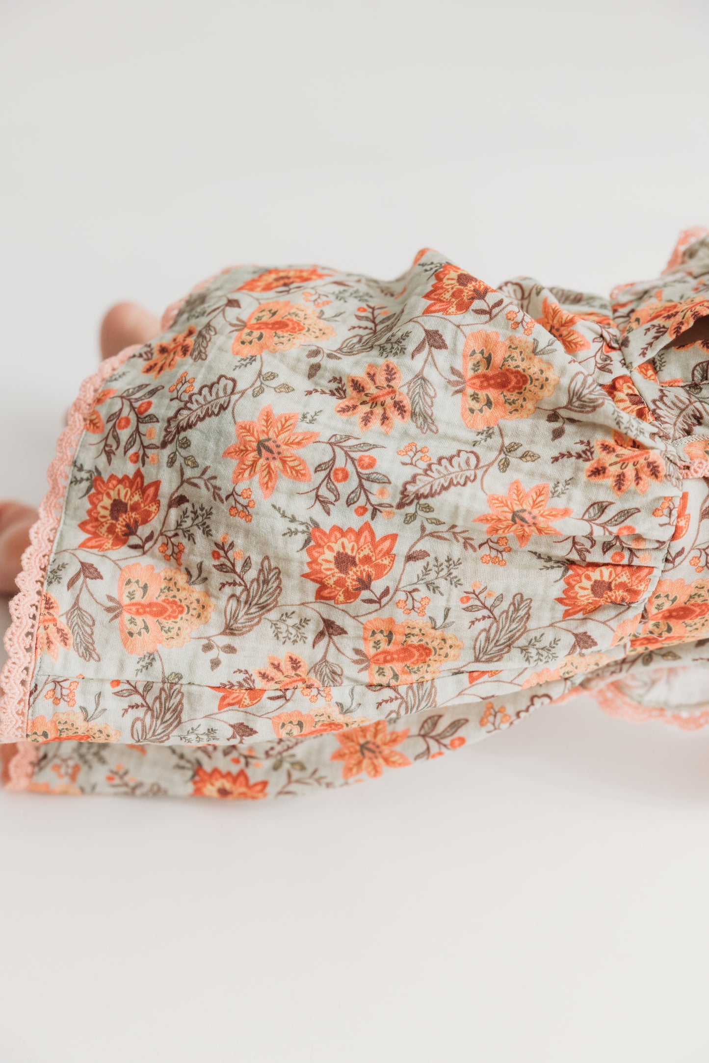 Vintage Floral Ruffle Dress