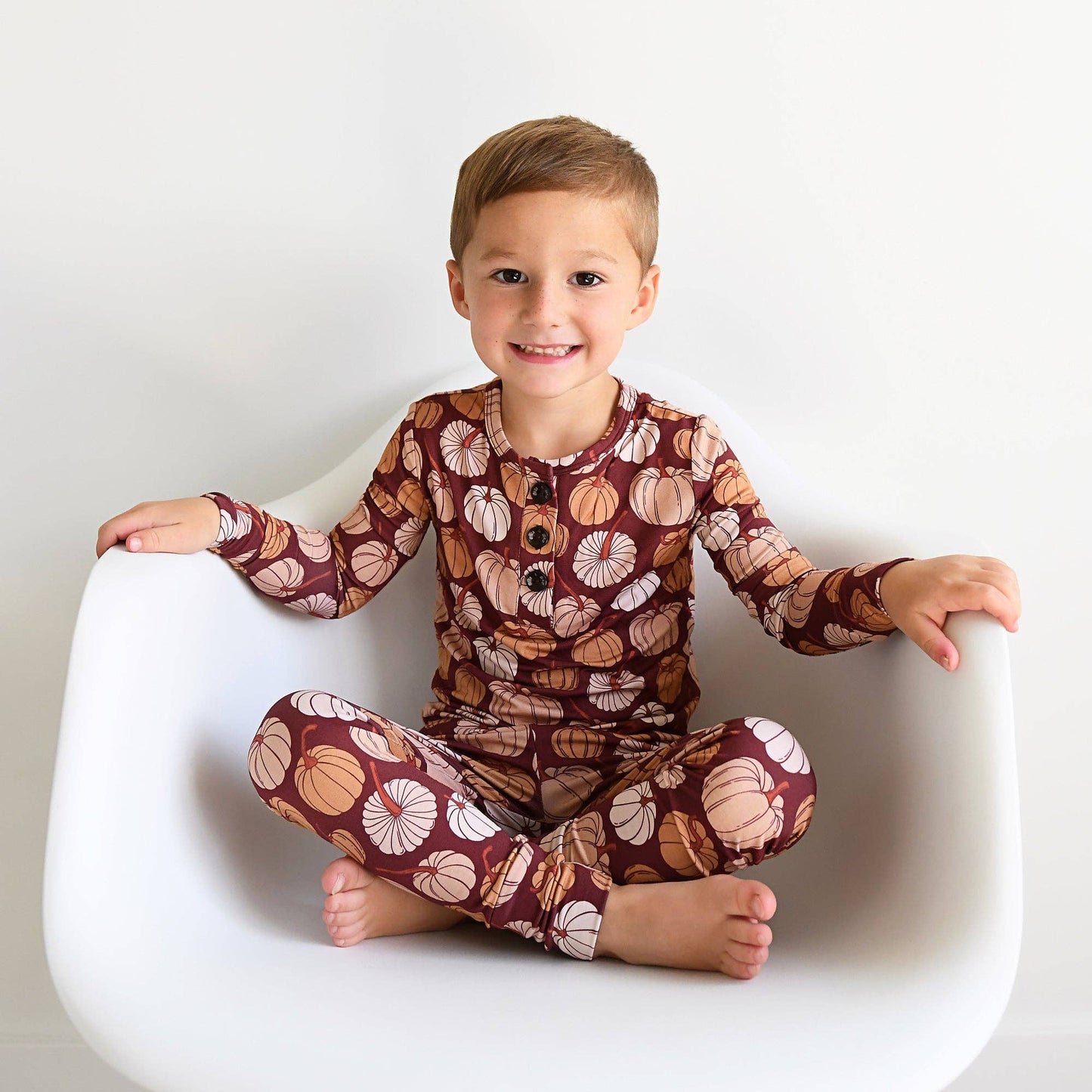 Salem Pumpkin Two-Piece Pajama Set