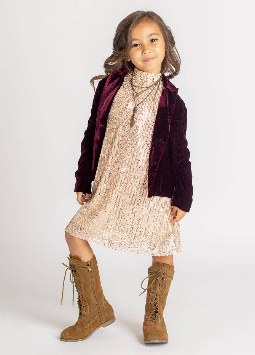 Toddler Chele Dress in Champagne
