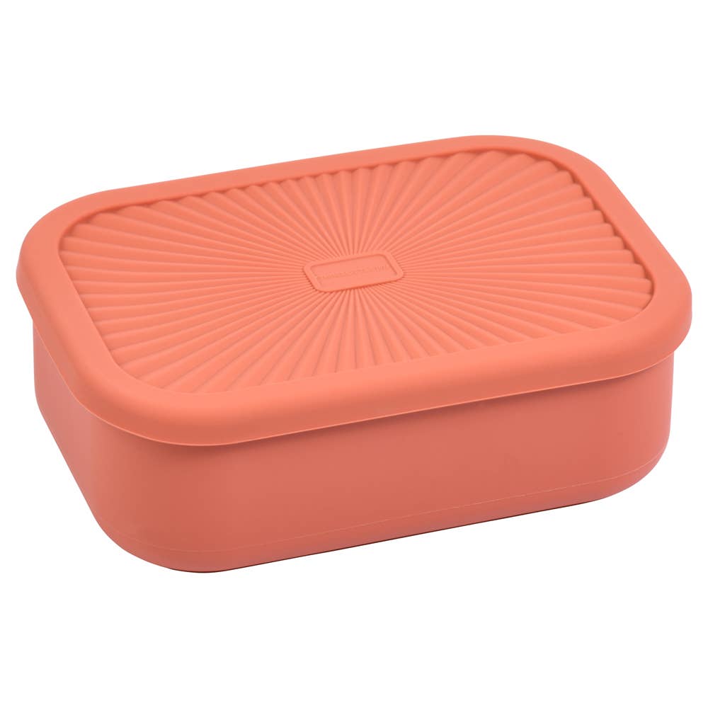 Terracotta Orange Silicone Bento Lunch & Snack Box