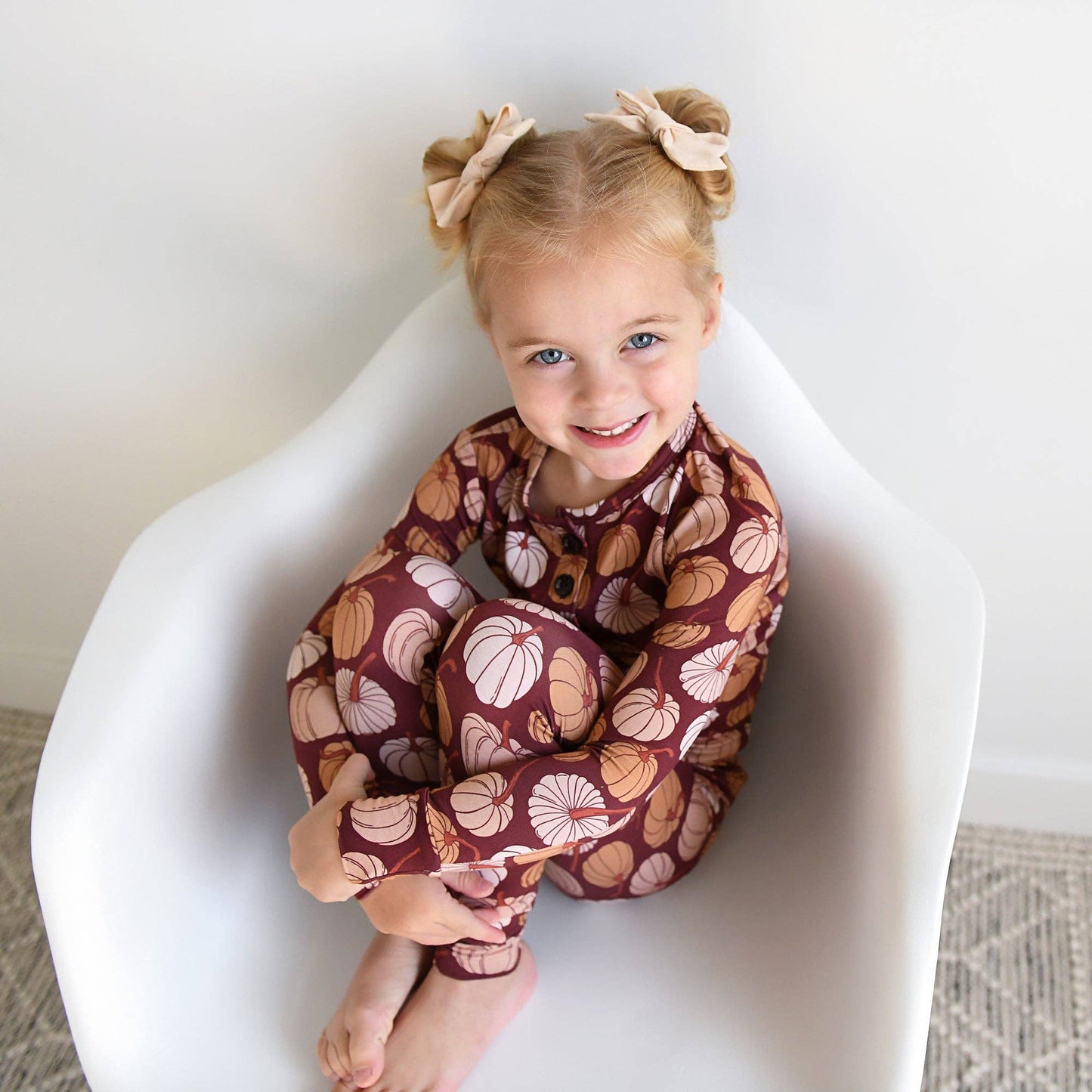 Salem Pumpkin Two-Piece Pajama Set