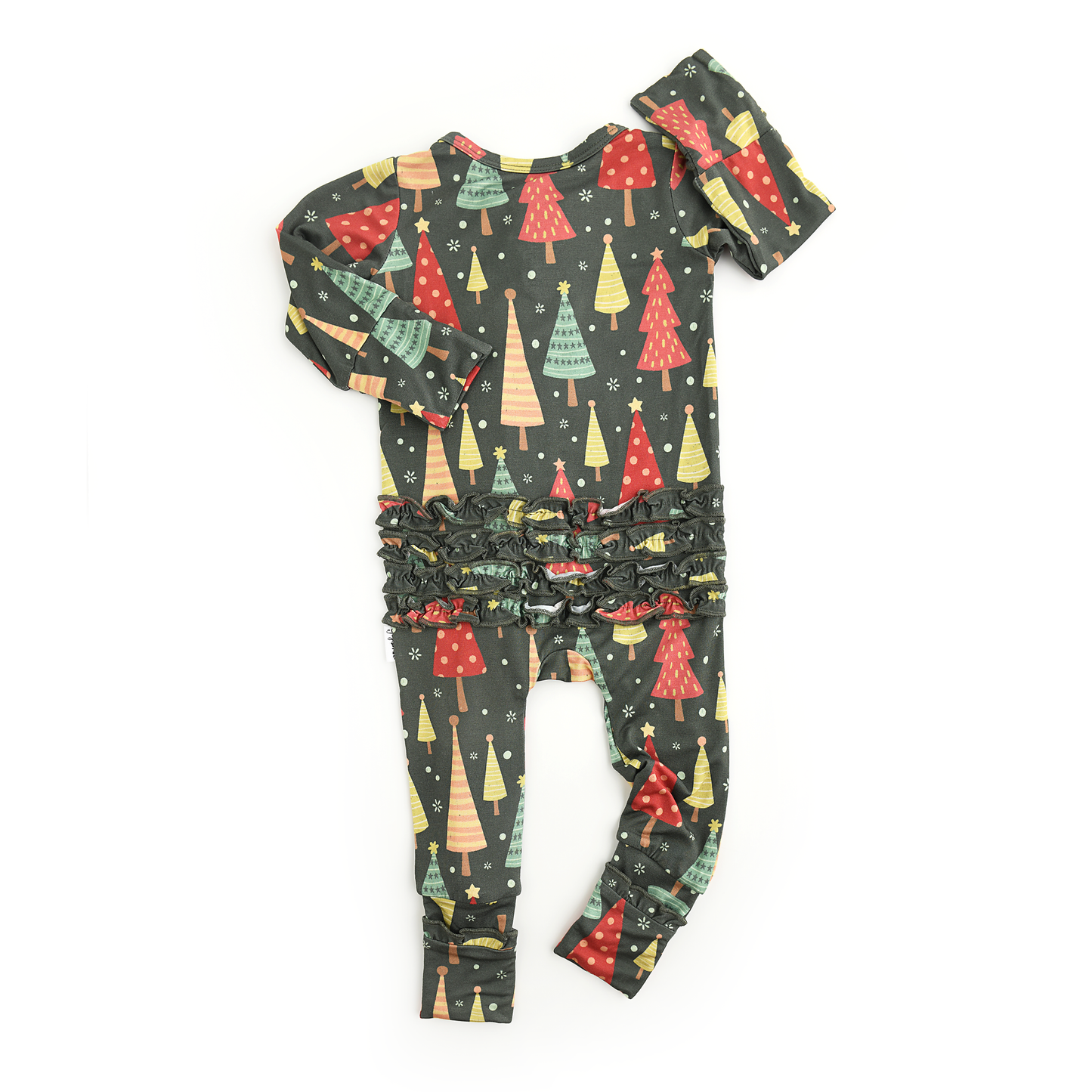 Jovi Ruffle Zippered Footie