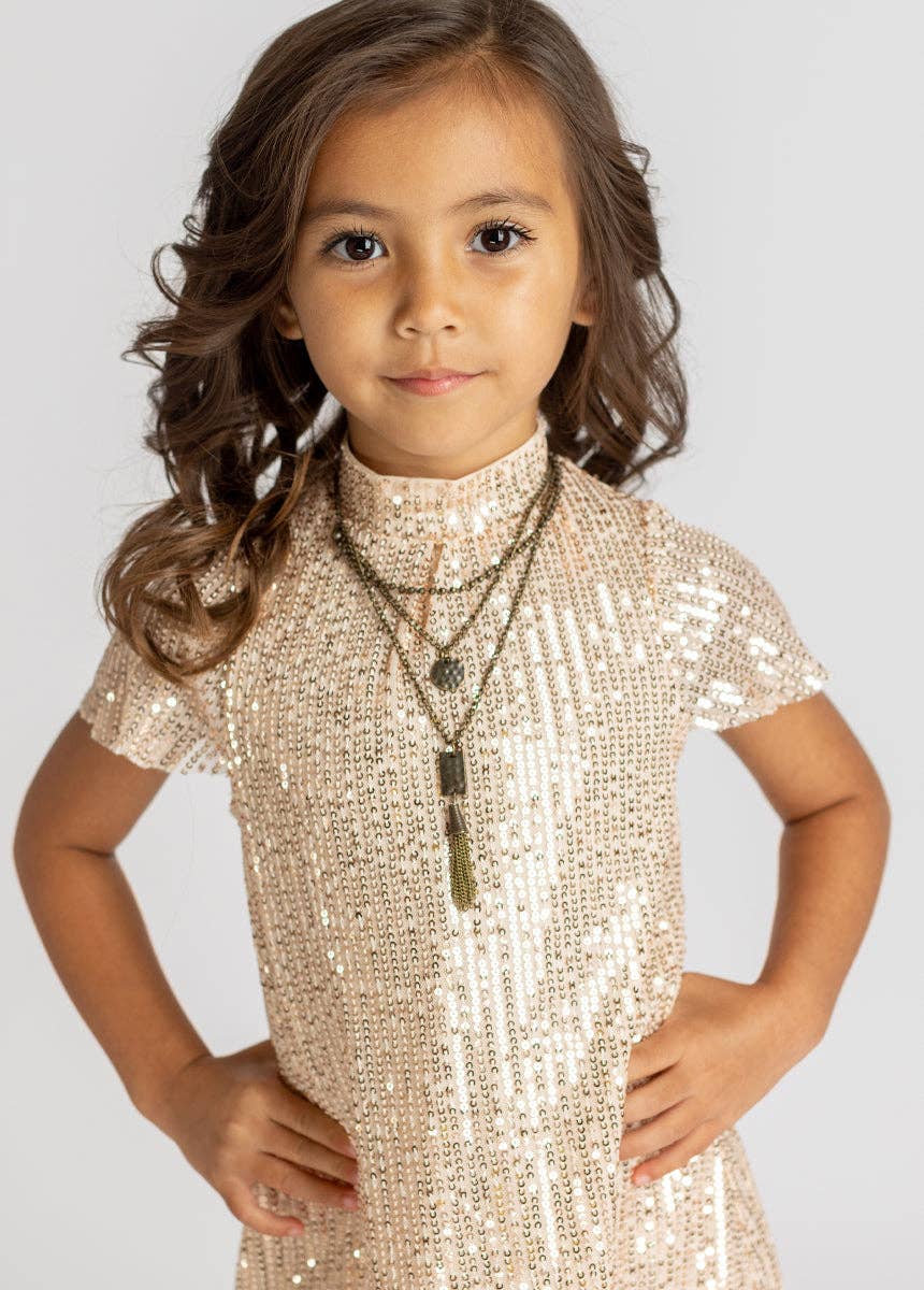 Toddler Chele Dress in Champagne