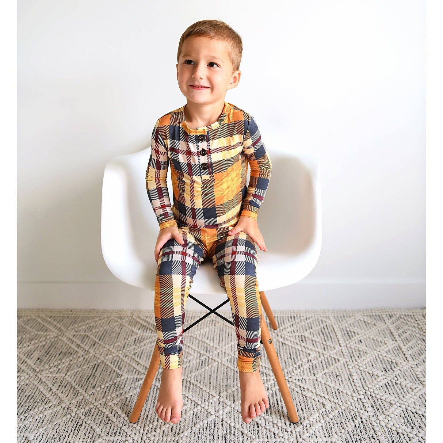 River Plaid Two-Piece Pajama Set