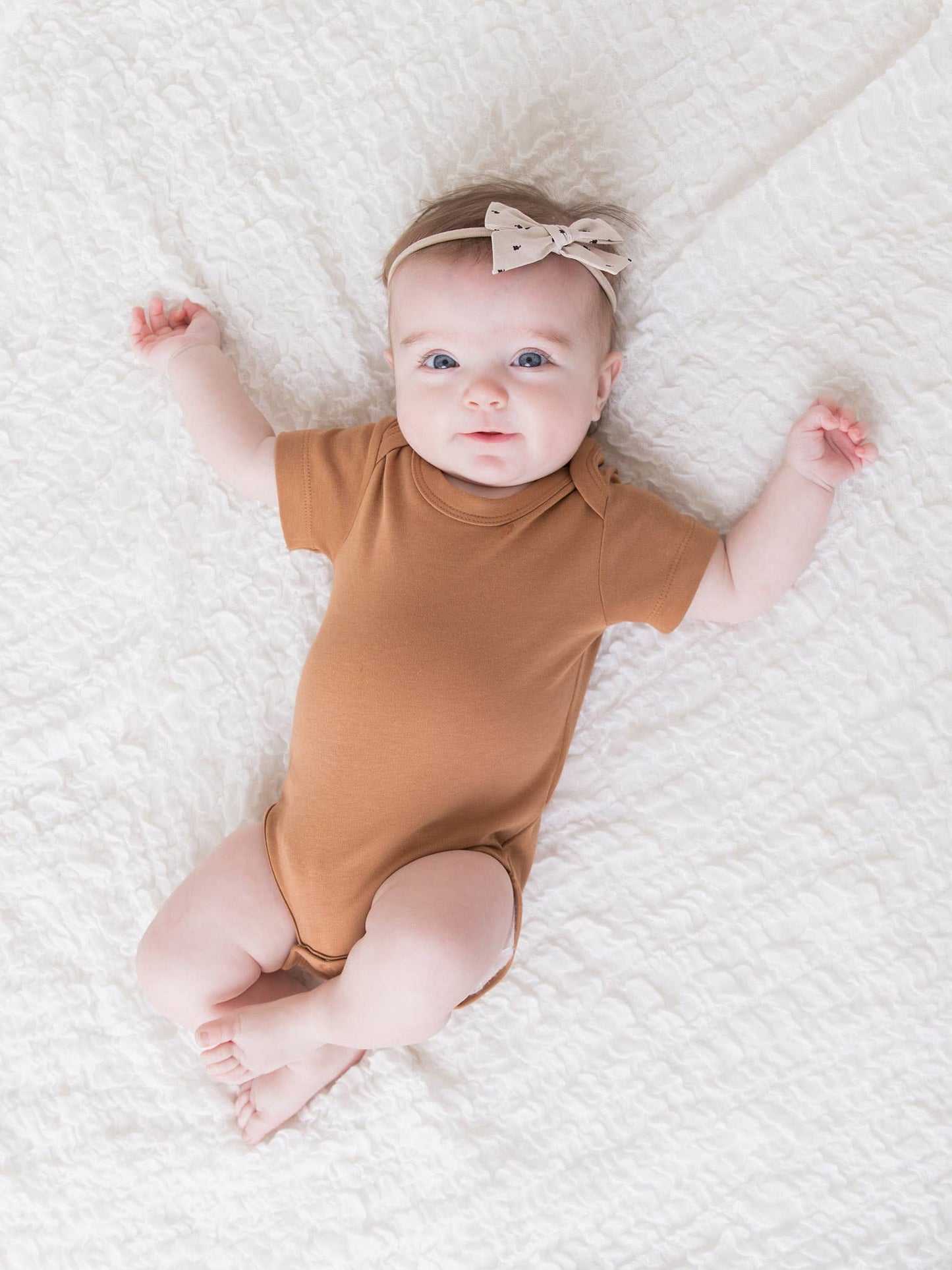 Organic Baby Short Sleeve Classic Bodysuit - Ginger