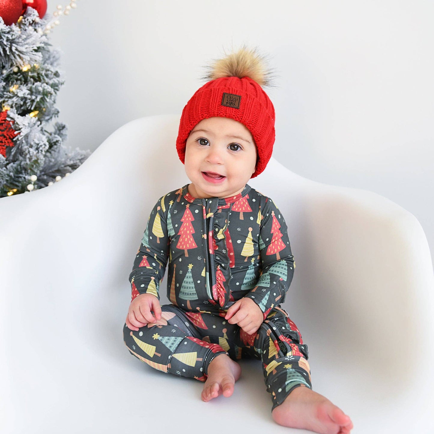 Jovi Ruffle Zippered Footie