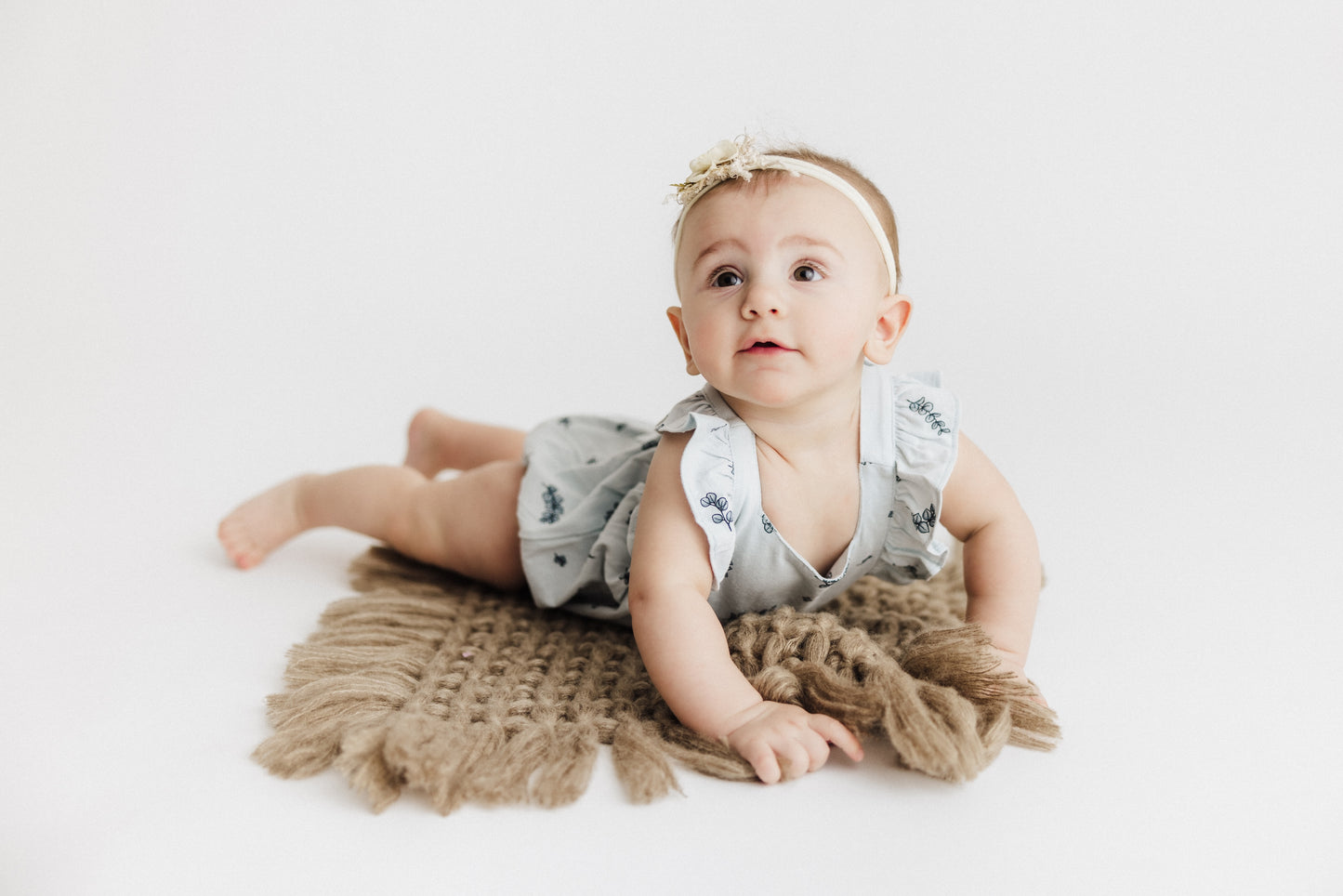 Flutter Front Romper | Eucalyptus