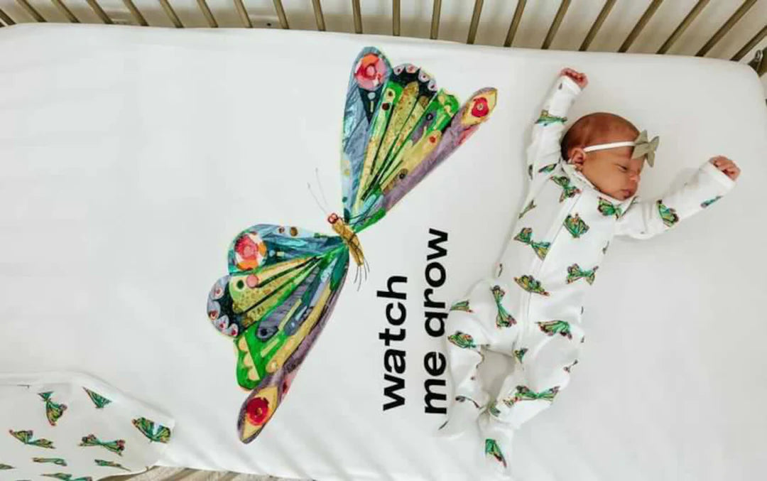 Organic 2-Way Zipper Footie in Butterfly