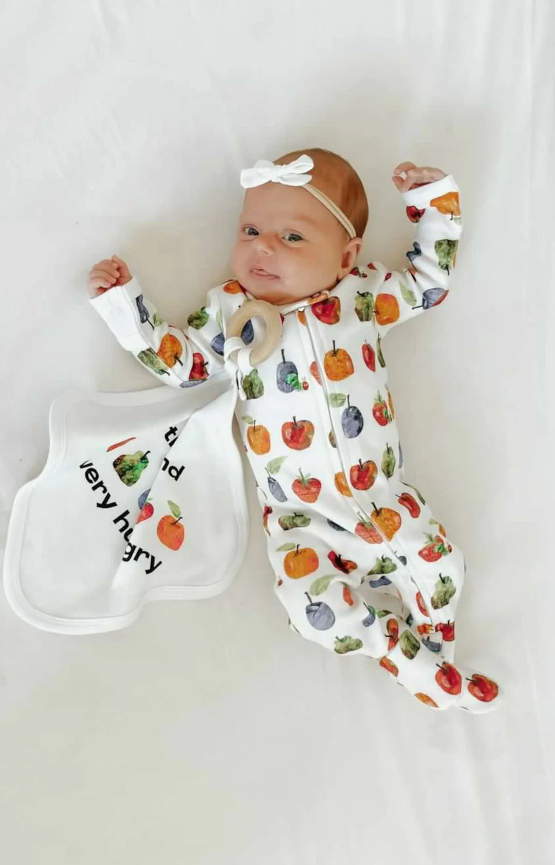Organic 2-Way Zipper Footie in Fruit