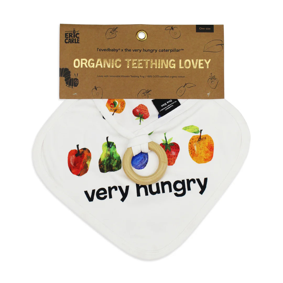Lovey with Removable Teething Ring in Fruit