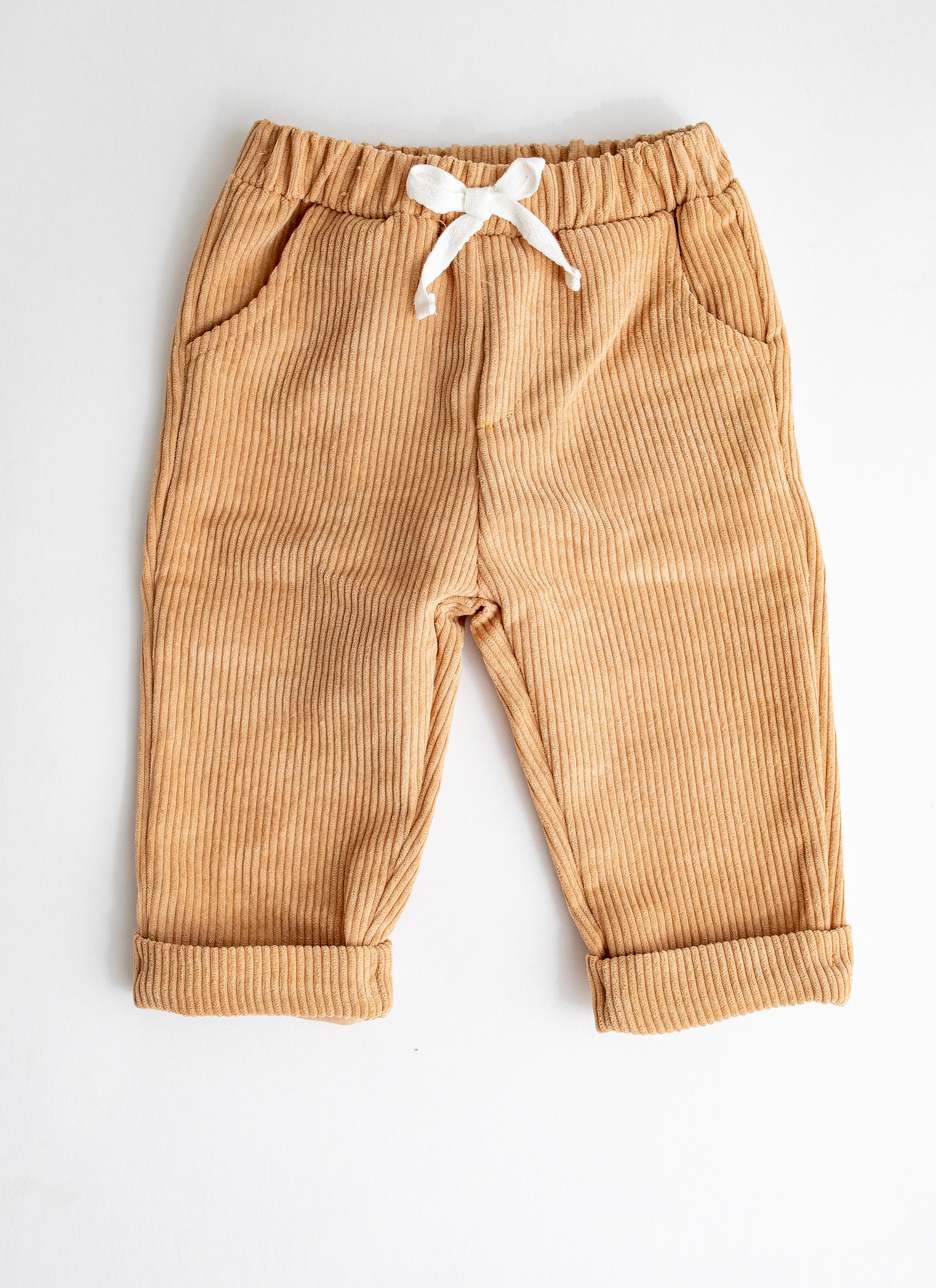 Corduroy Straight Pants | Khaki