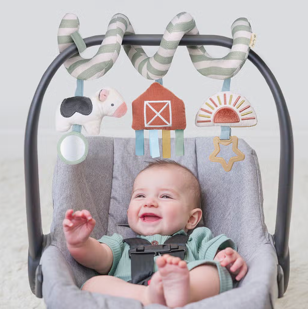 Bitzy Bespoke Itzy Bitzy Spiral™ Car Seat Activity Toy Farm