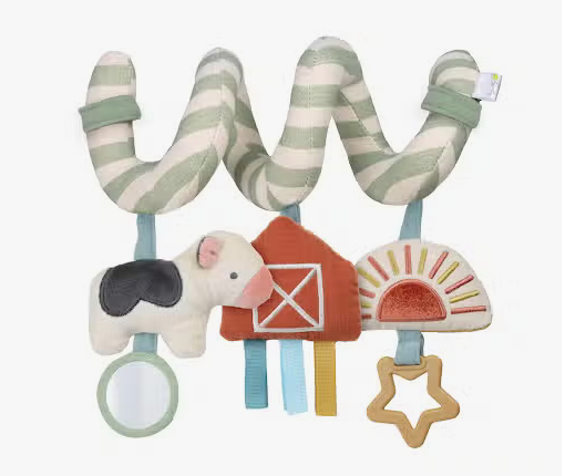 Bitzy Bespoke Itzy Bitzy Spiral™ Car Seat Activity Toy Farm