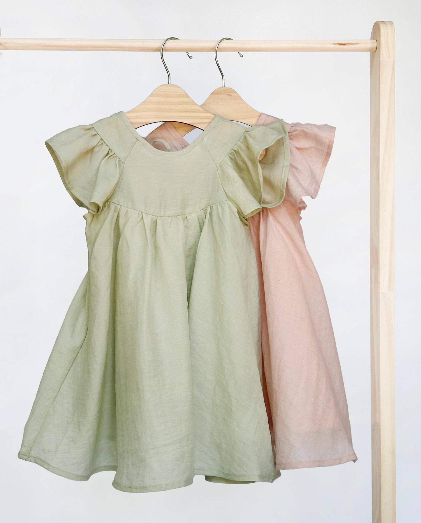 Fiona Dress with Bow | Petal Sage