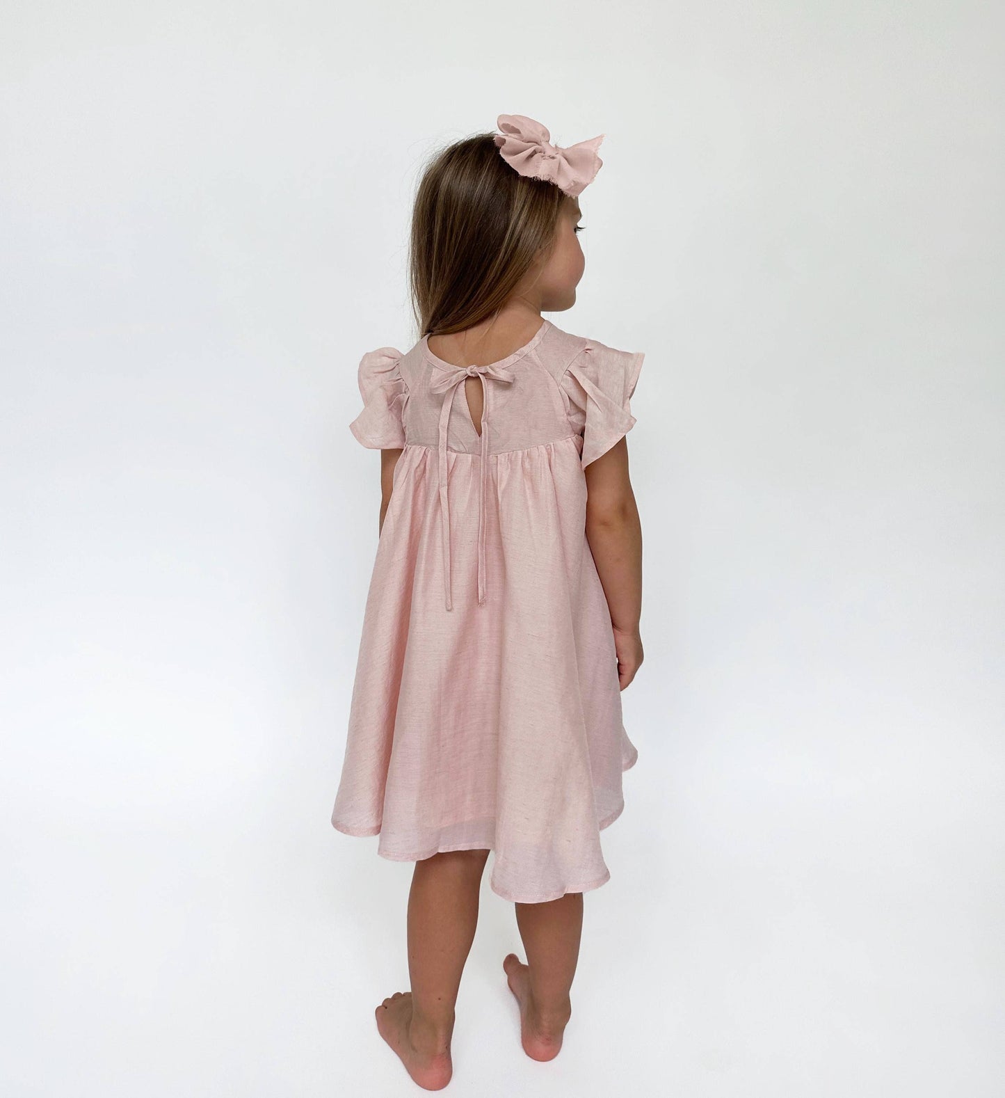 Fiona Dress with Bow | Petal Sage