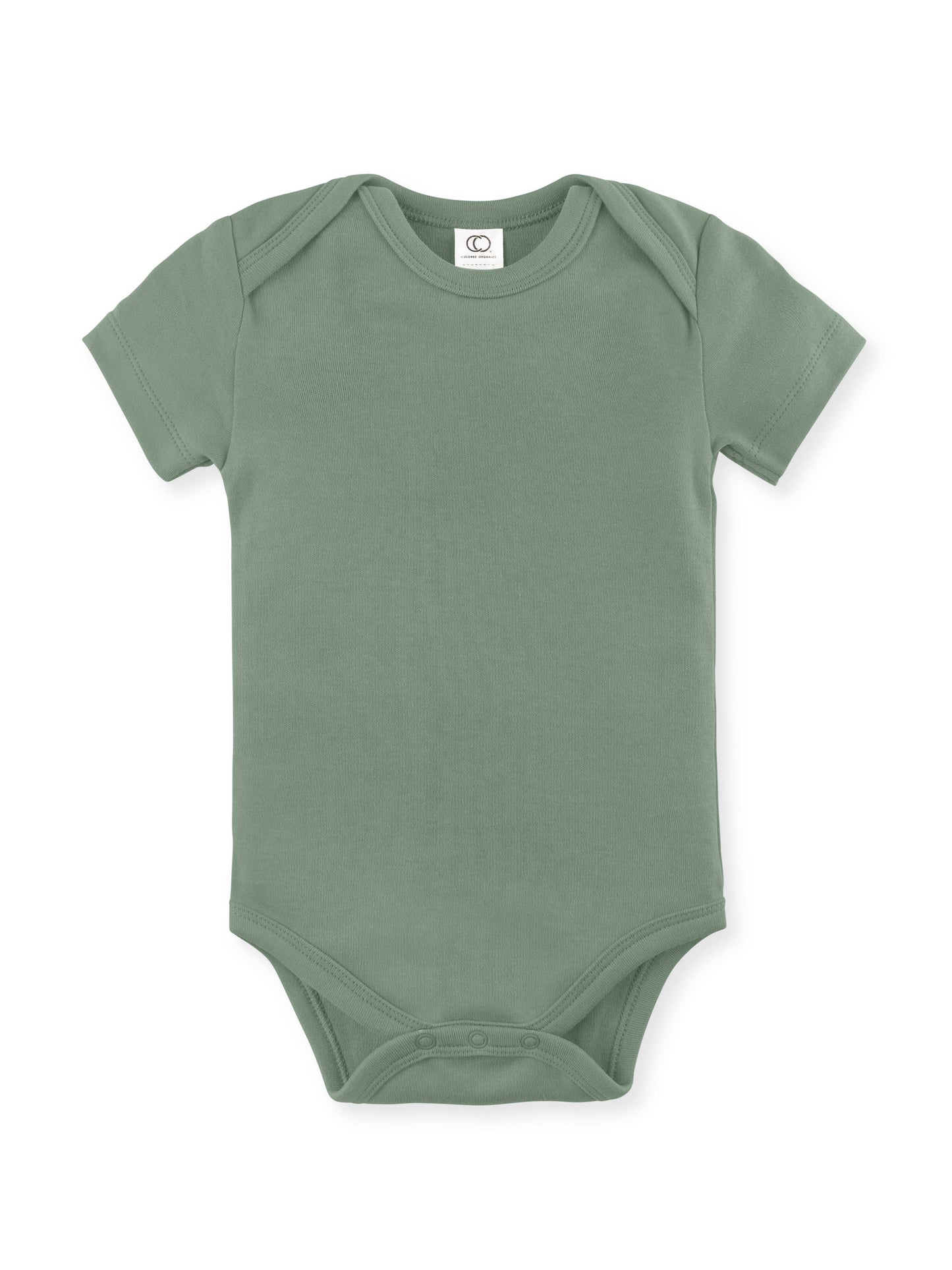 Organic Baby Short Sleeve Classic Bodysuit - Thyme
