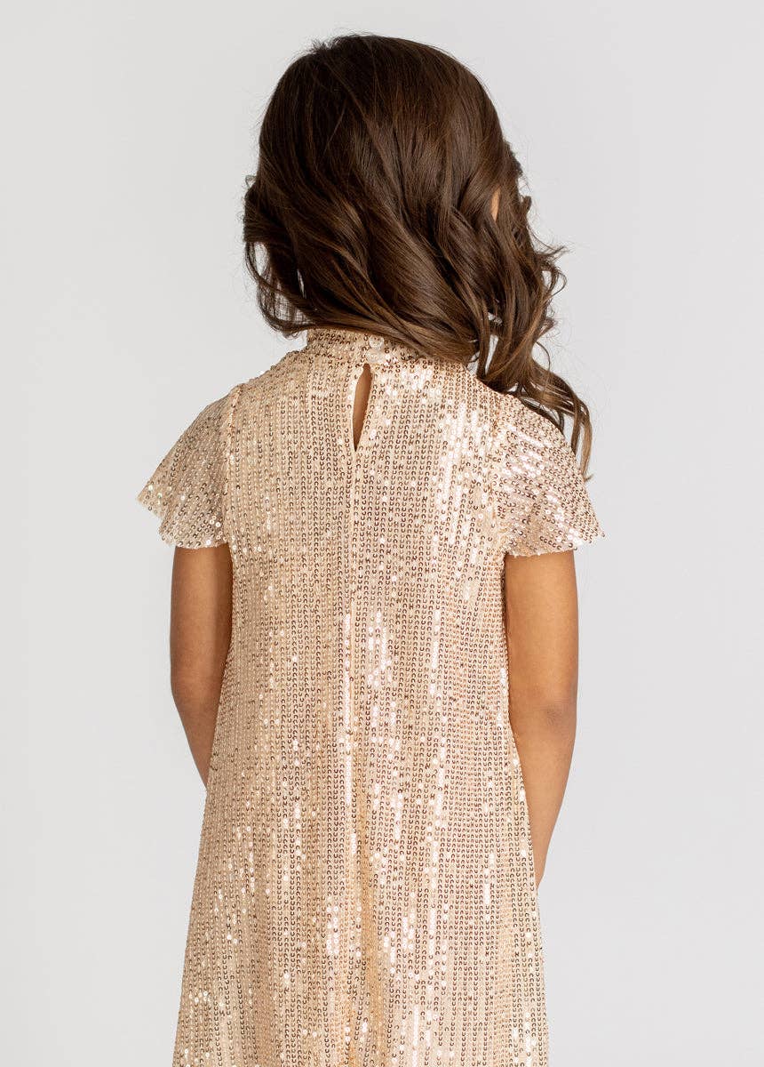 Toddler Chele Dress in Champagne