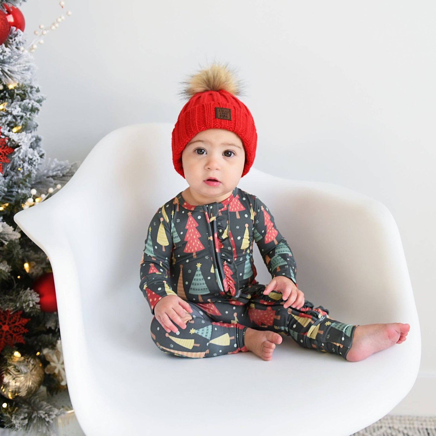 Jovi Ruffle Zippered Footie