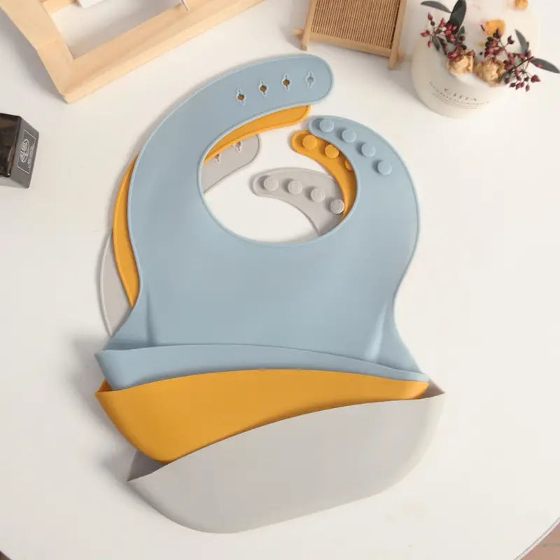 Silicone Bibs (Set of 3)