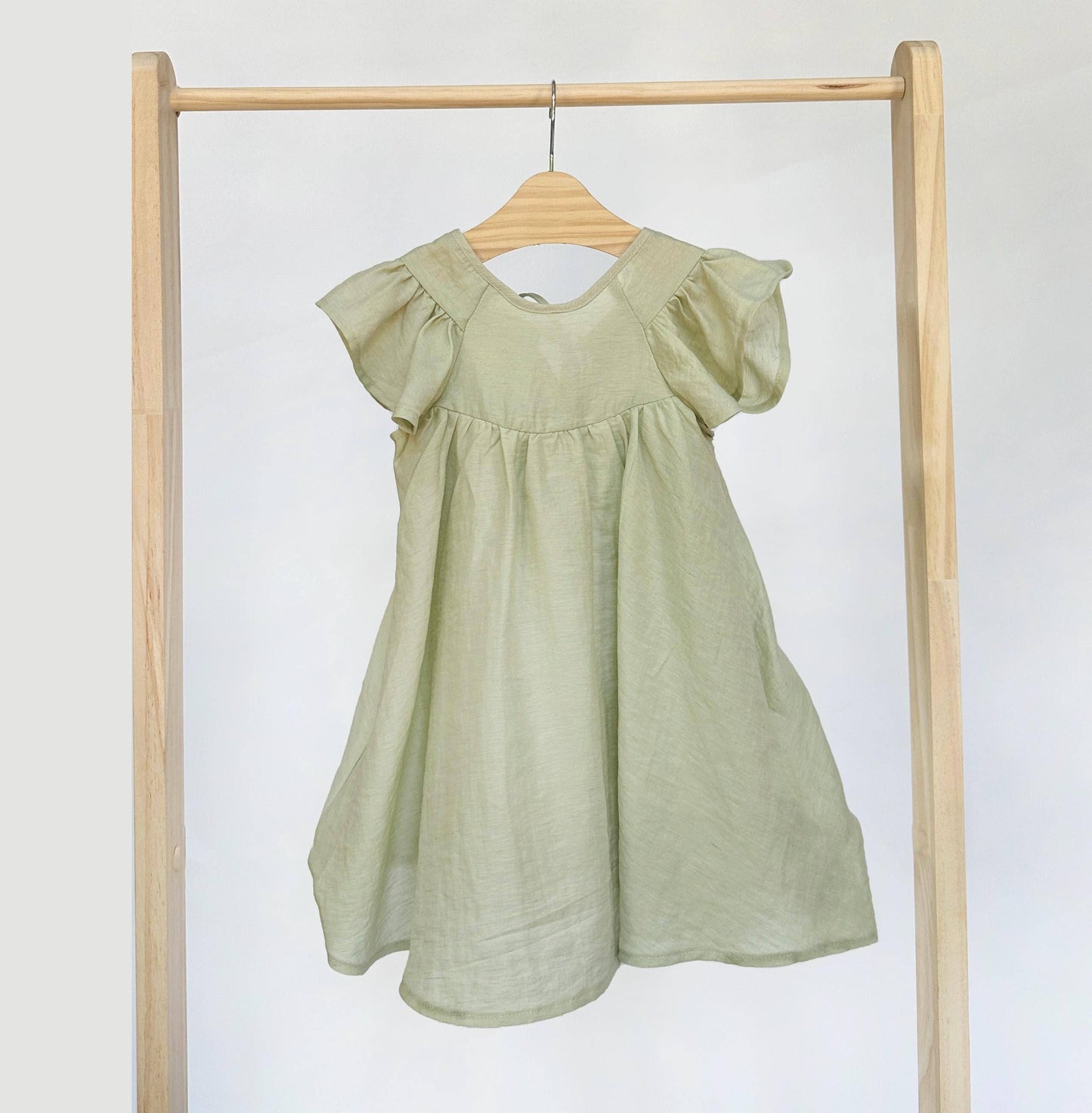 Fiona Dress with Bow | Petal Sage