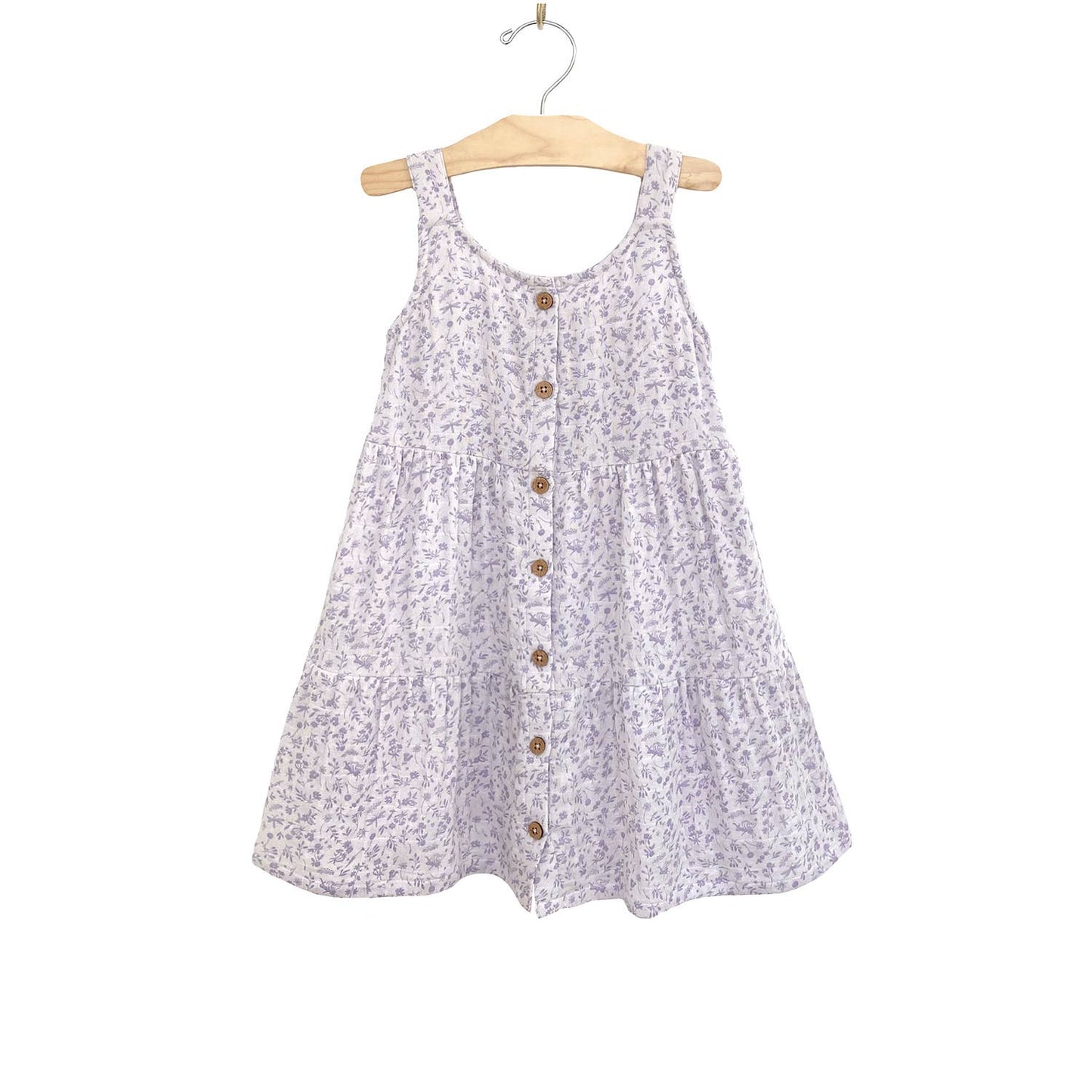Tiered Shoulder Strap Dress - Violet Fairies