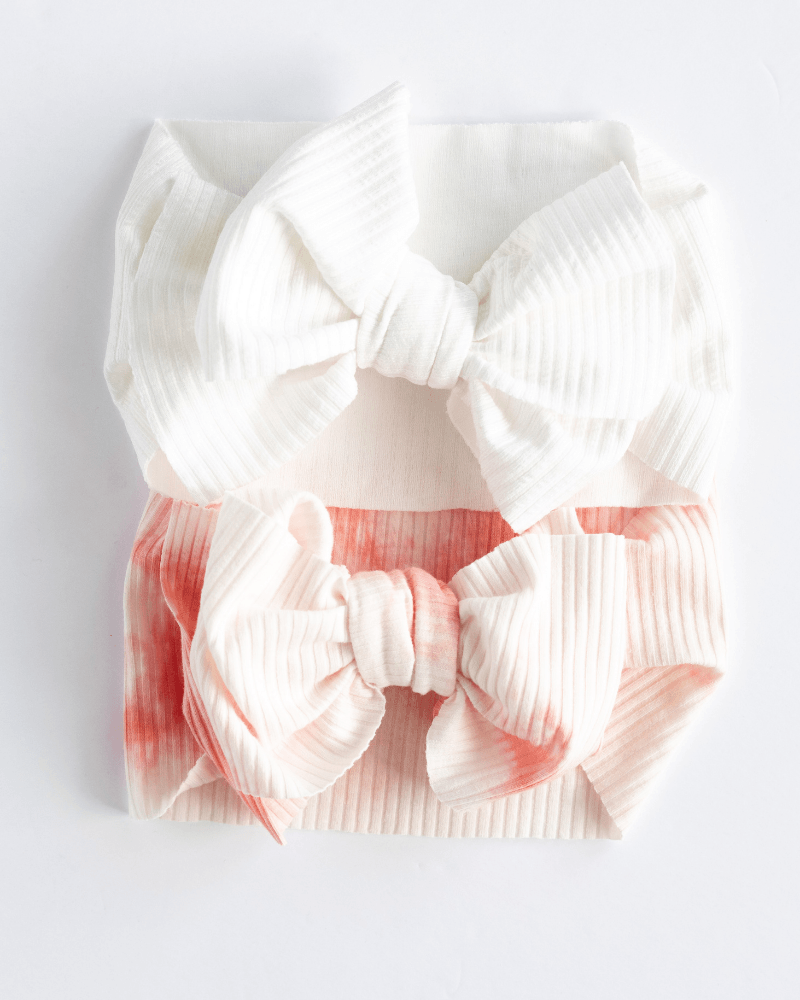 Mila Ribbed Messy Bow Headband