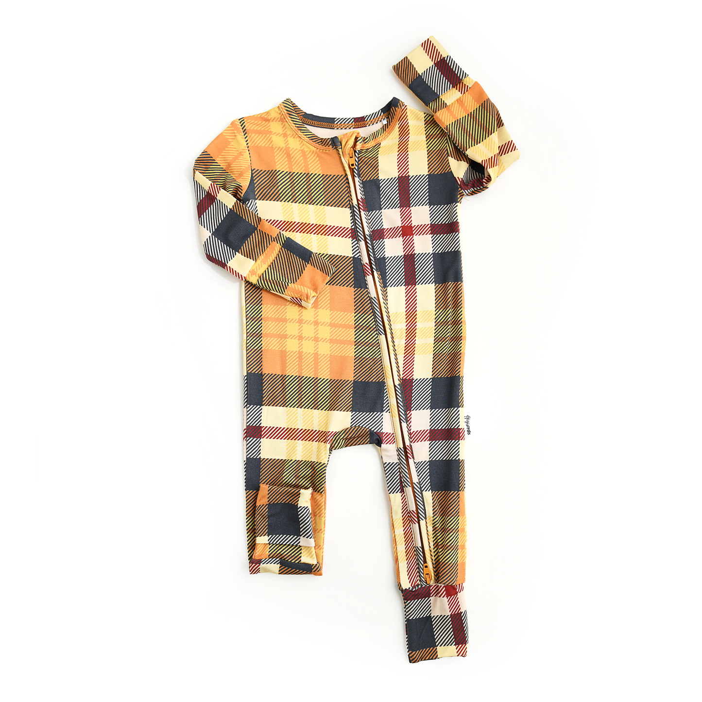 River Plaid Zippered Footie