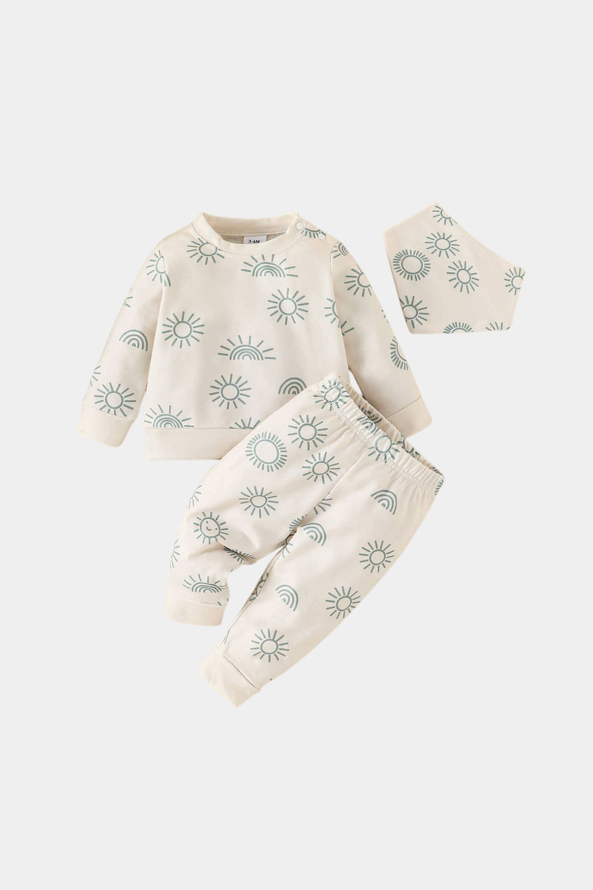 Boho Sweatshirt Jogger Set | Off White
