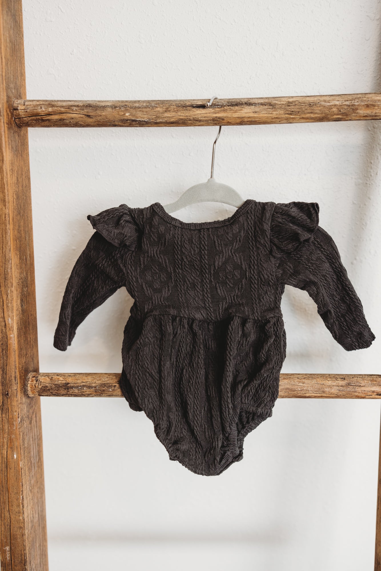 Rhodes Bubble Shorty Romper - Davy Gray Cable