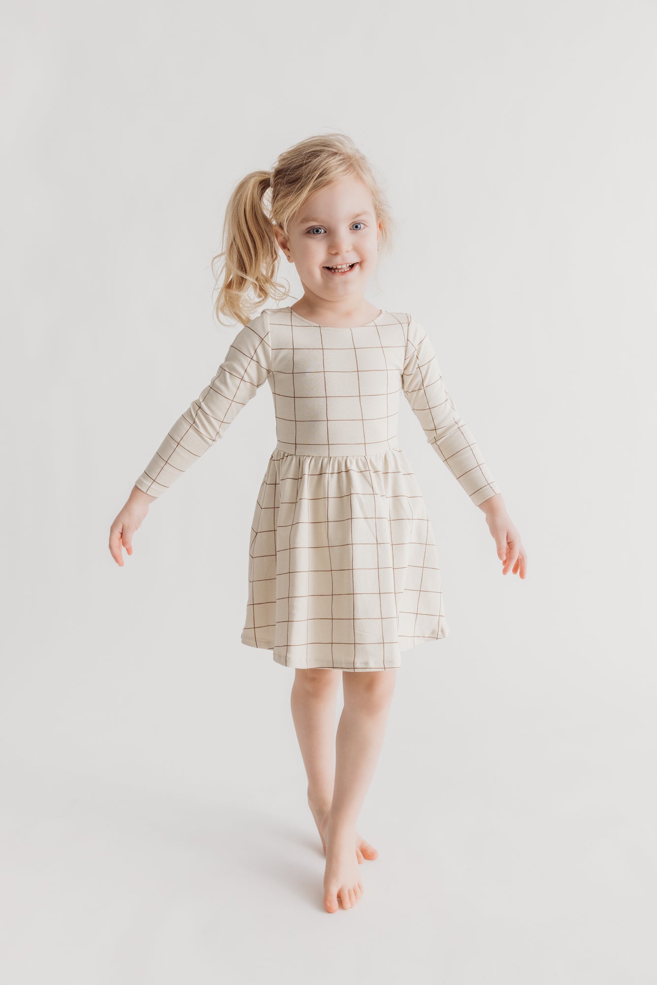 Stell Swing Dress Basketweave / Truffle