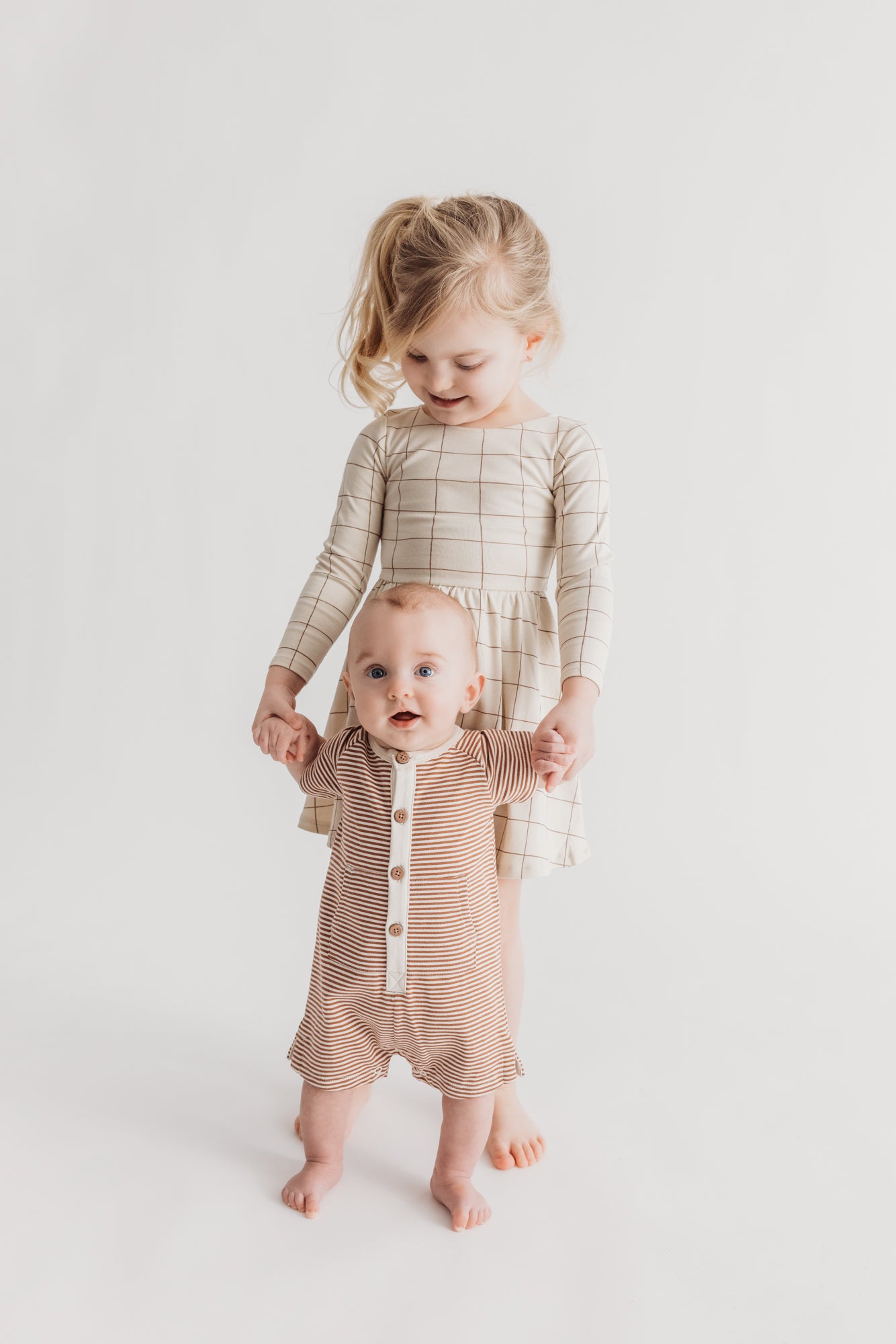 Kangaroo Romper - Stripe Classic