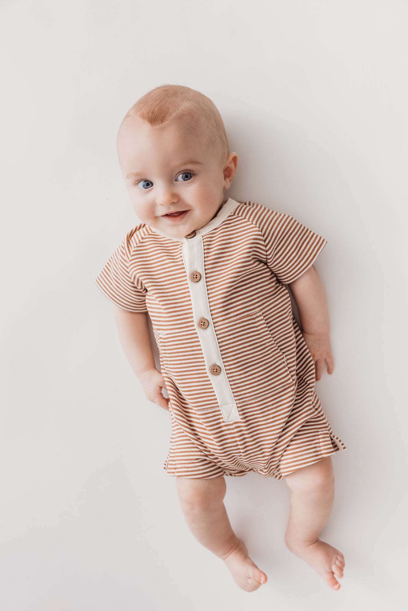 Kangaroo Romper - Stripe Classic