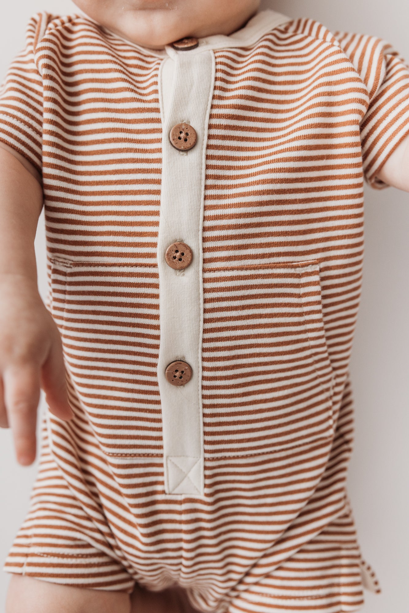 Kangaroo Romper - Stripe Classic