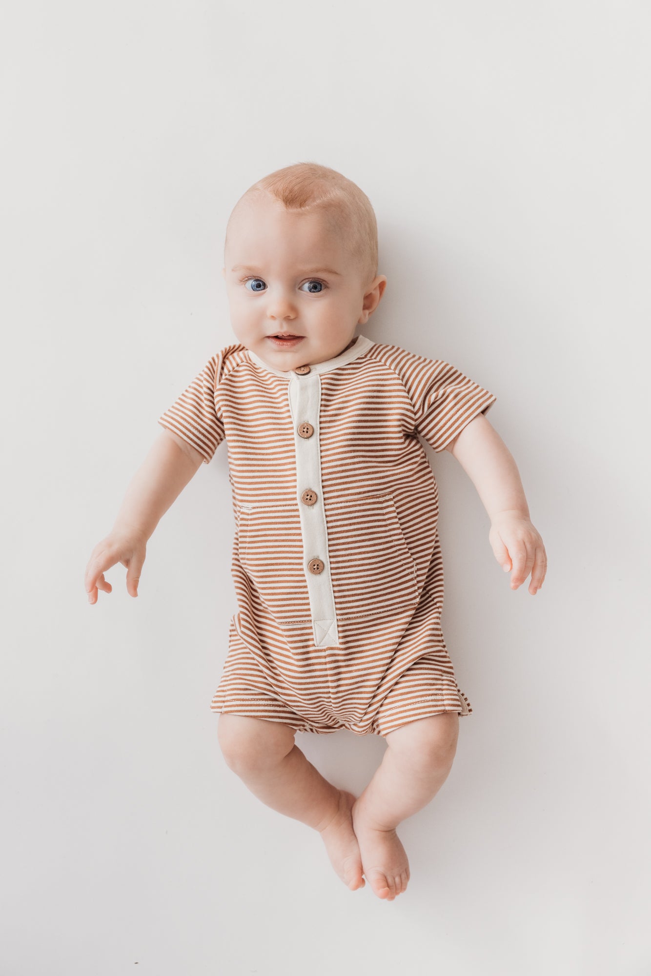 Kangaroo Romper - Stripe Classic