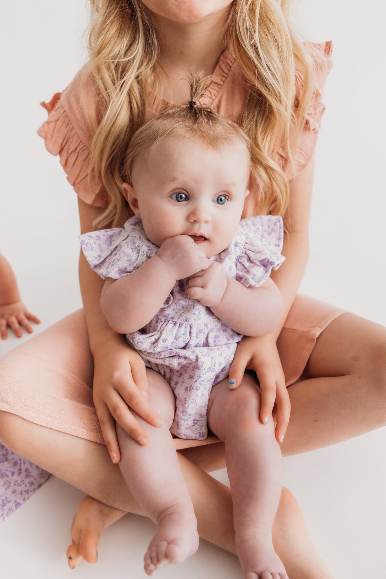 Cross Back Romper - Violet Fairies