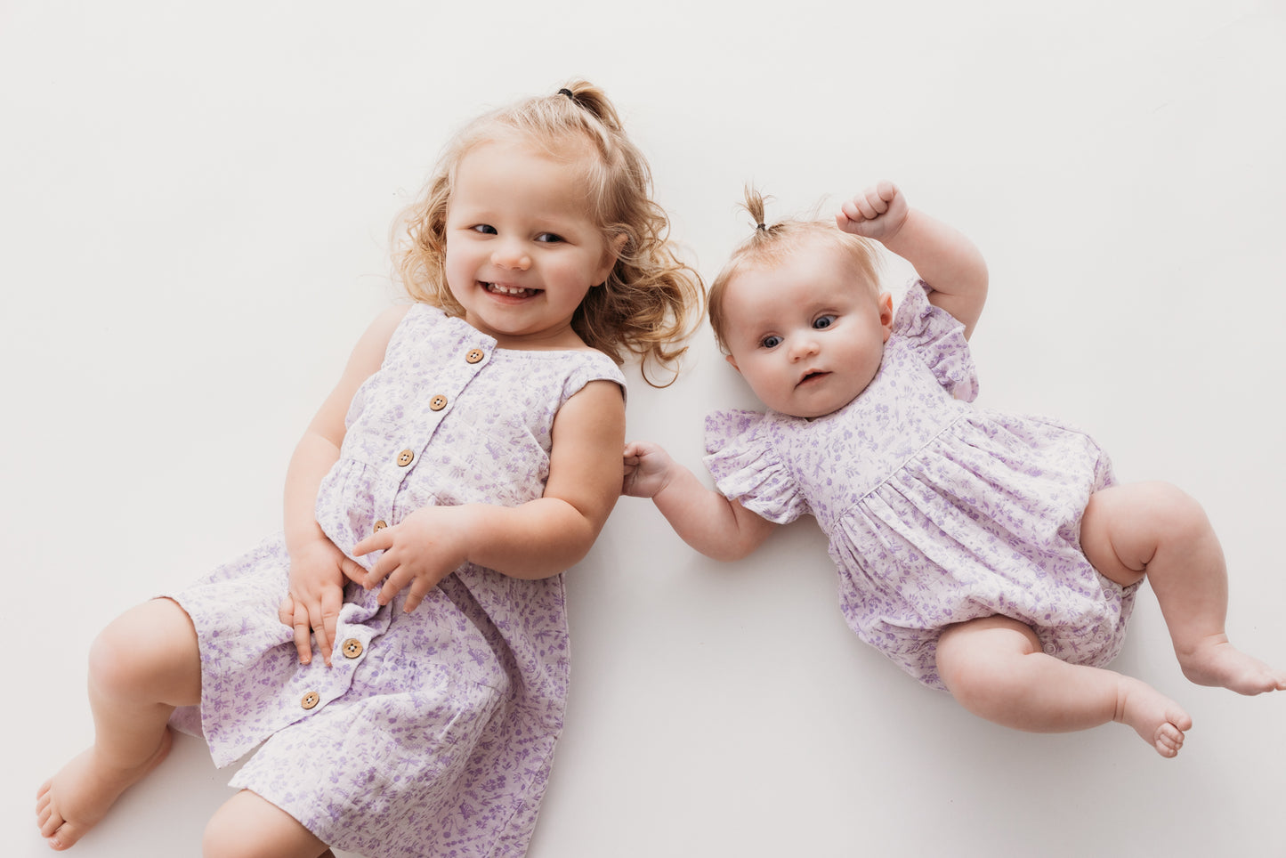 Cross Back Romper - Violet Fairies