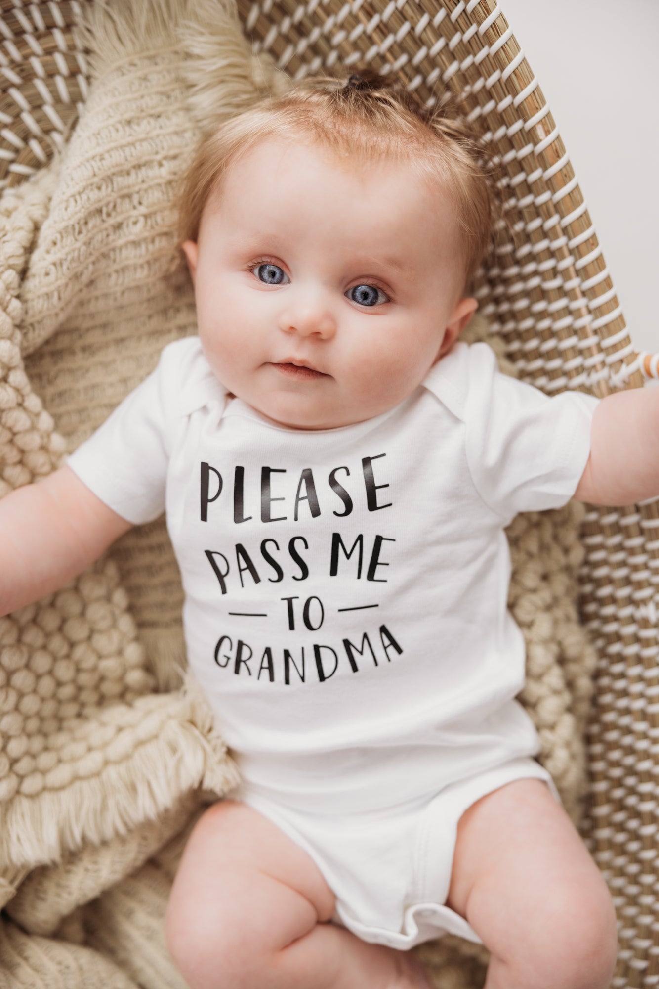 Please Pass Me To Grandma Short Sleeve Bodysuit