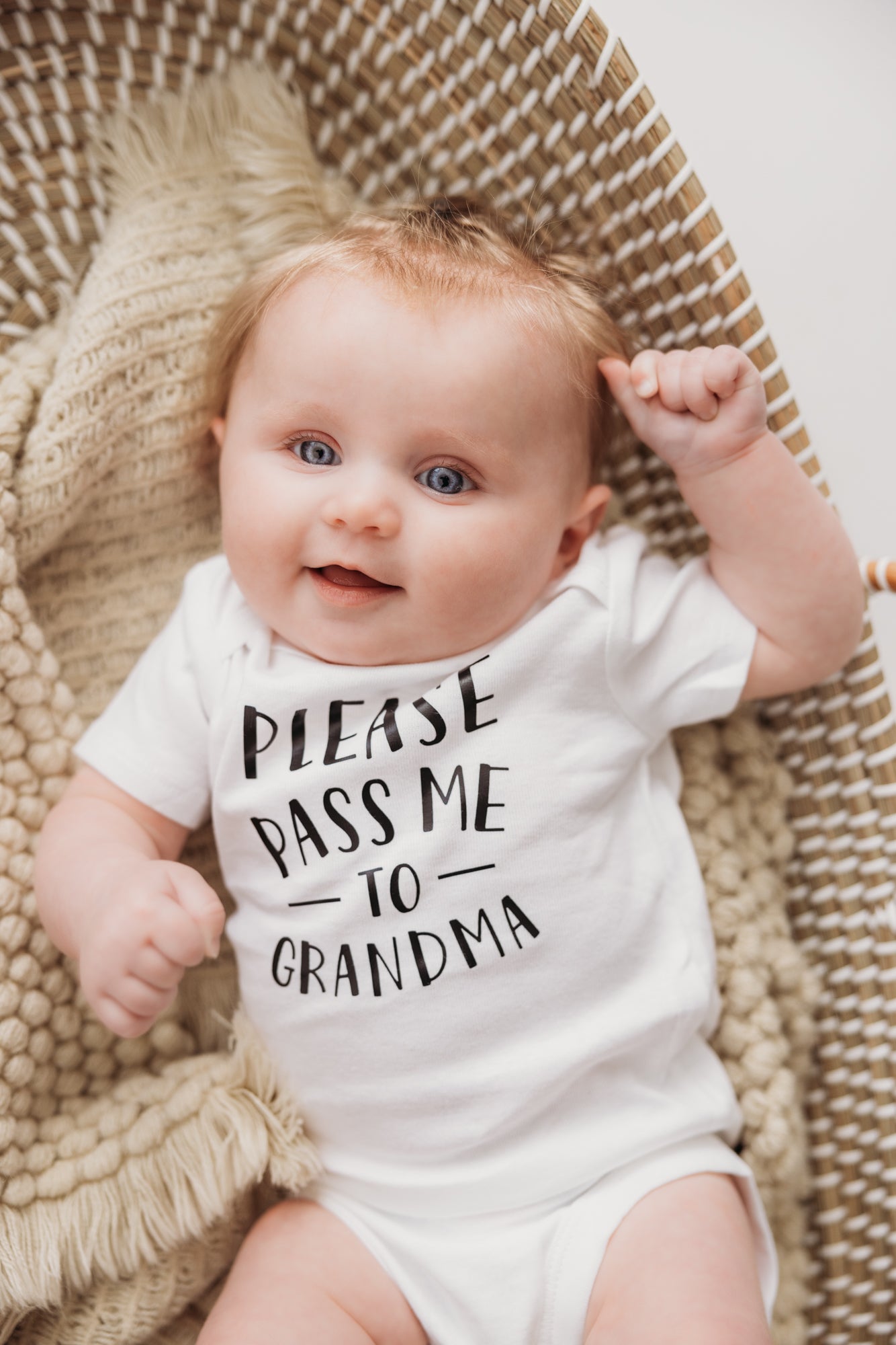 Please Pass Me To Grandma Short Sleeve Bodysuit